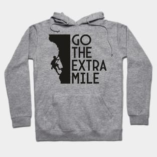 go the extra mile (light) Hoodie